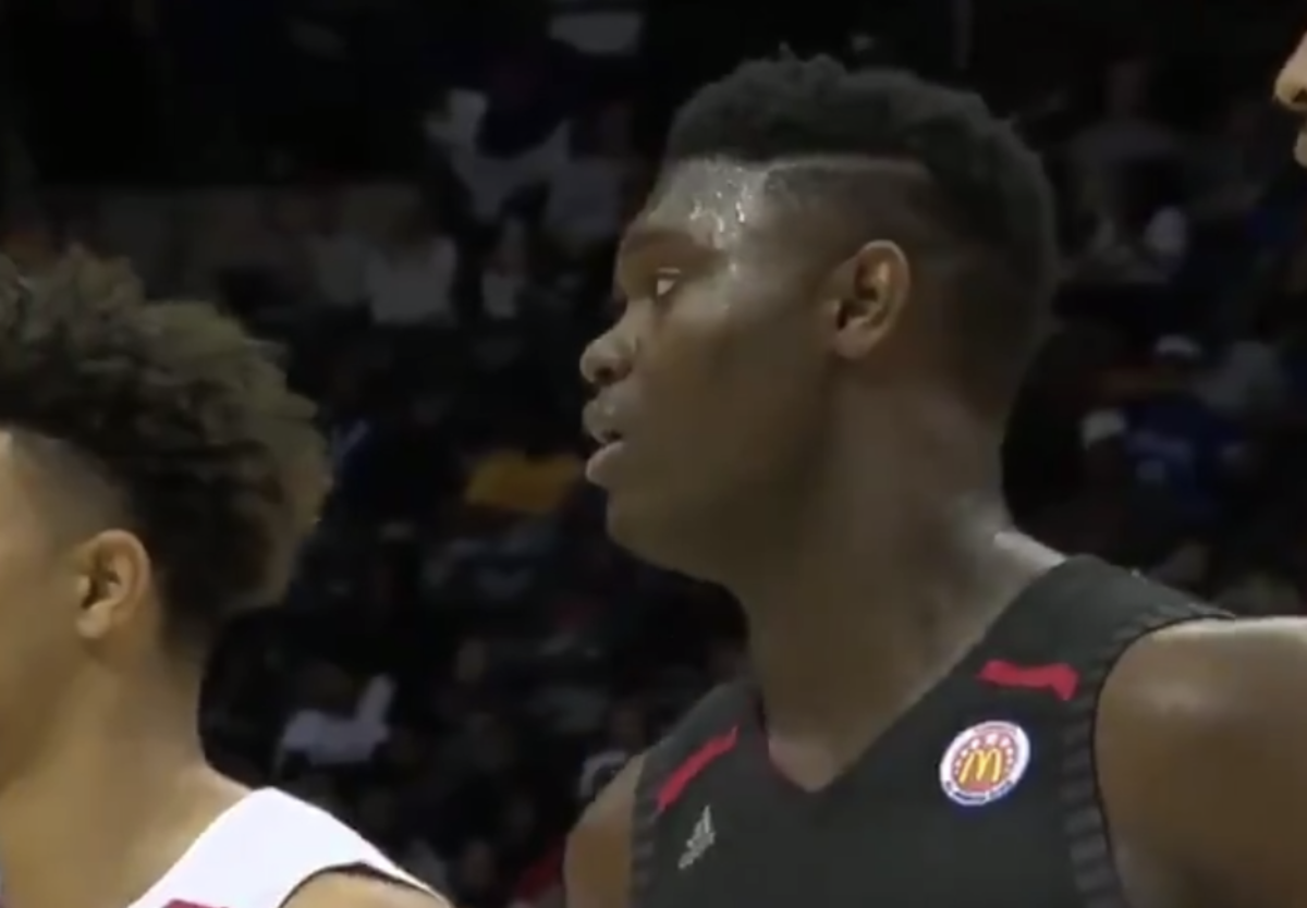 Zion Williams was injured during the McDonald's All-American Game.