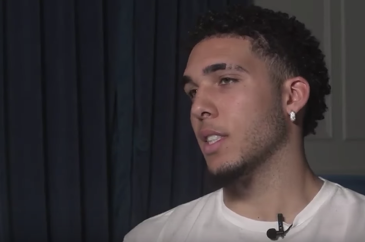 LiAngelo Ball gives interview to ESPN.