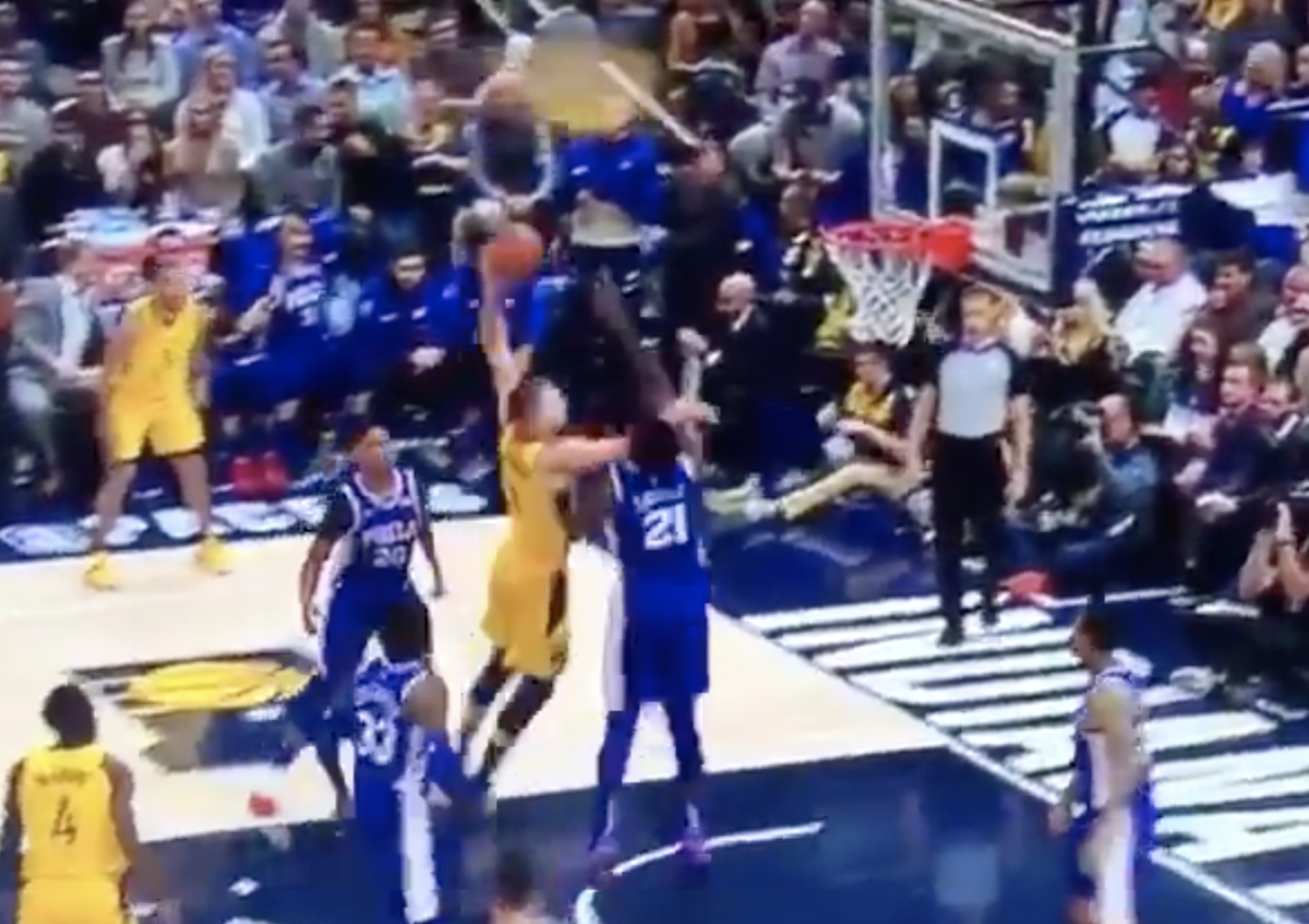 Video: Pacers Center Domantas Sabonis Just Posterized Joel Embiid - The ...