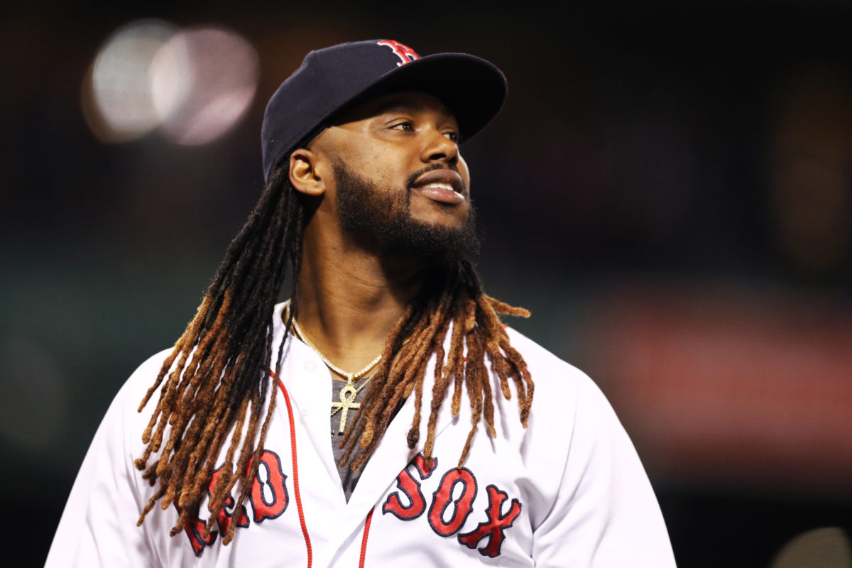 Hanley Ramirez when he played for the Boston Red Sox.