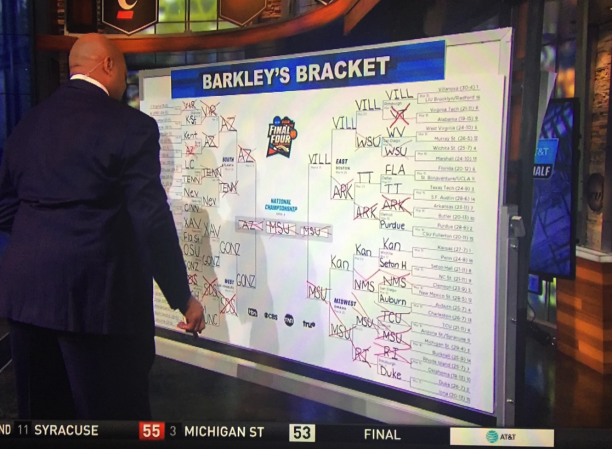 Charles Barkley's 2018 NCAA Tournament Bracket