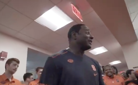 Syracuse's Locker Room Was Lit After Its Win Over No. 2 Clemson The