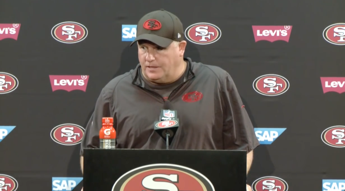 Chip Kelly speaks as the head coach of the San Francisco 49ers.