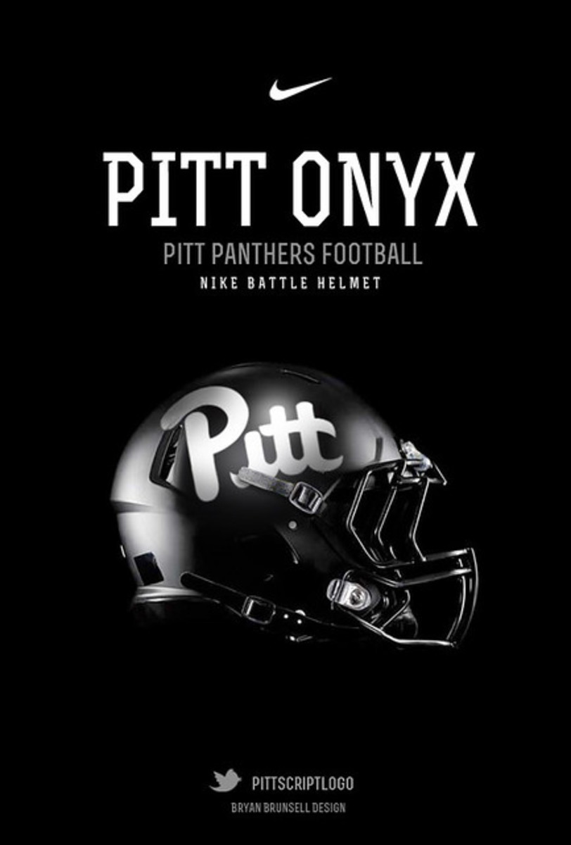 Pitt Panthers Football Helmet Onyx