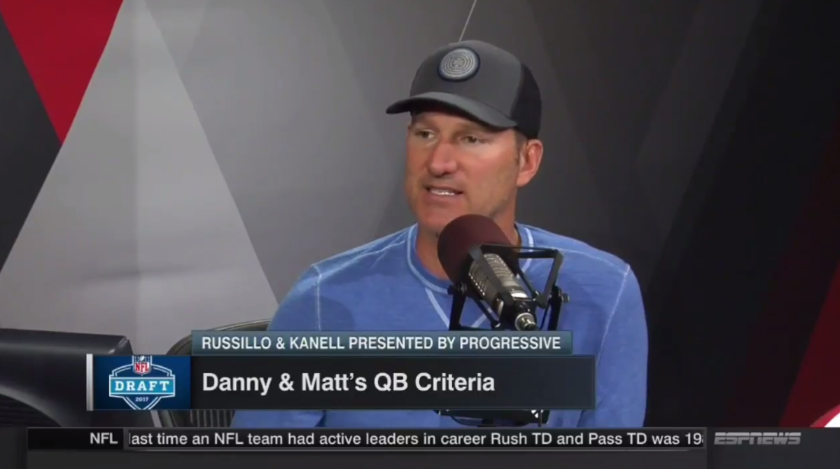 Danny Kanell talks about his QB criteria.