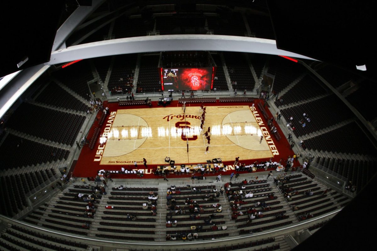 A general view of USC's basketball court.