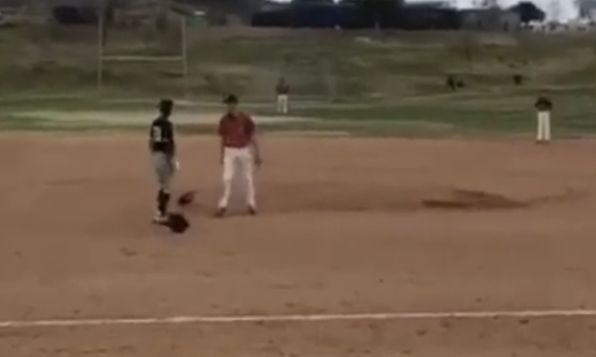 Video Of Ridiculous Baseball Mound Charge Is Going Viral The Spun