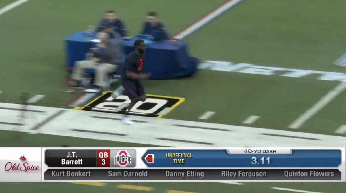 NFL Combine 40Yard Dash Times Quarterbacks The Spun What's