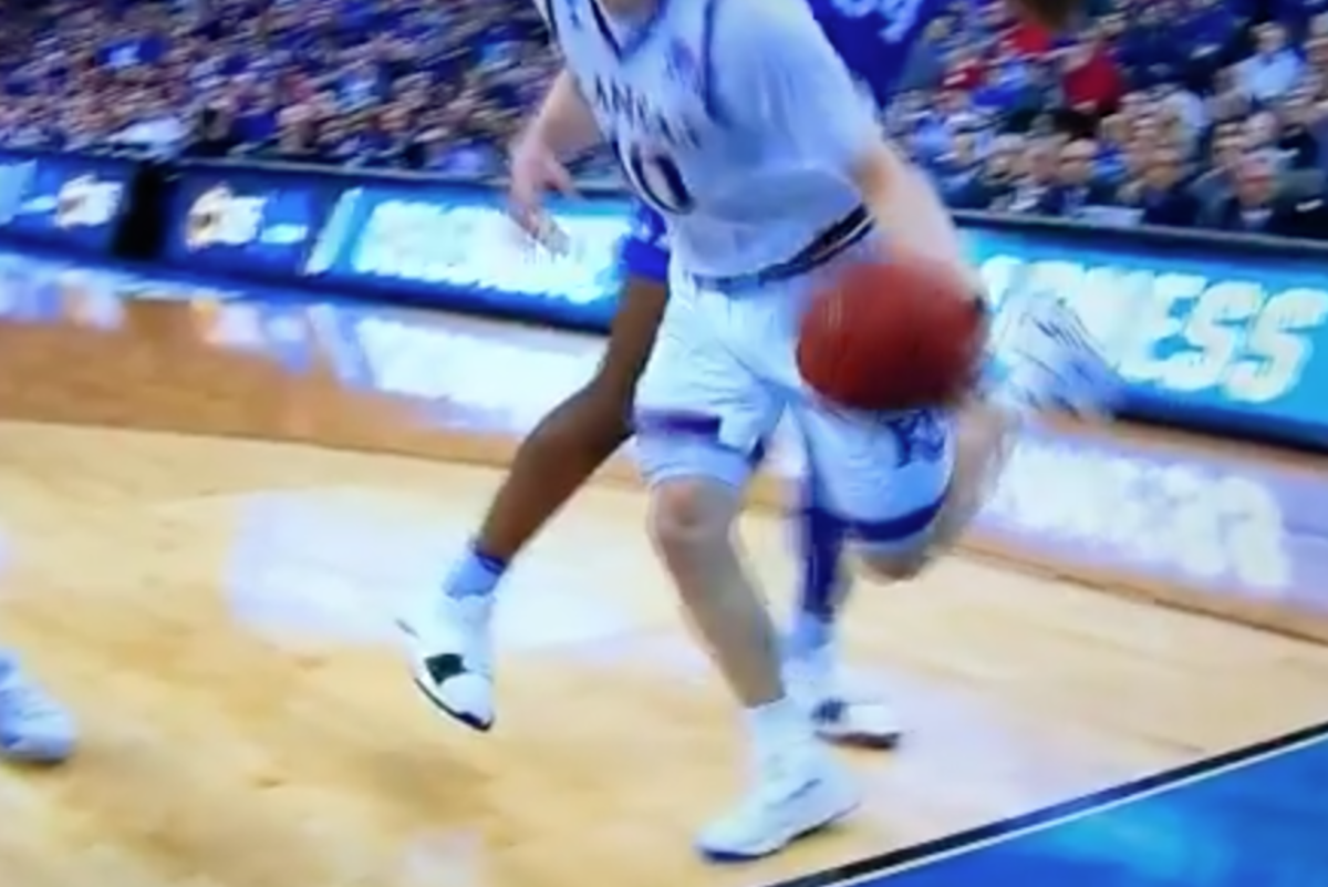Wendell Carter wasn't called for what looked like a foul here.
