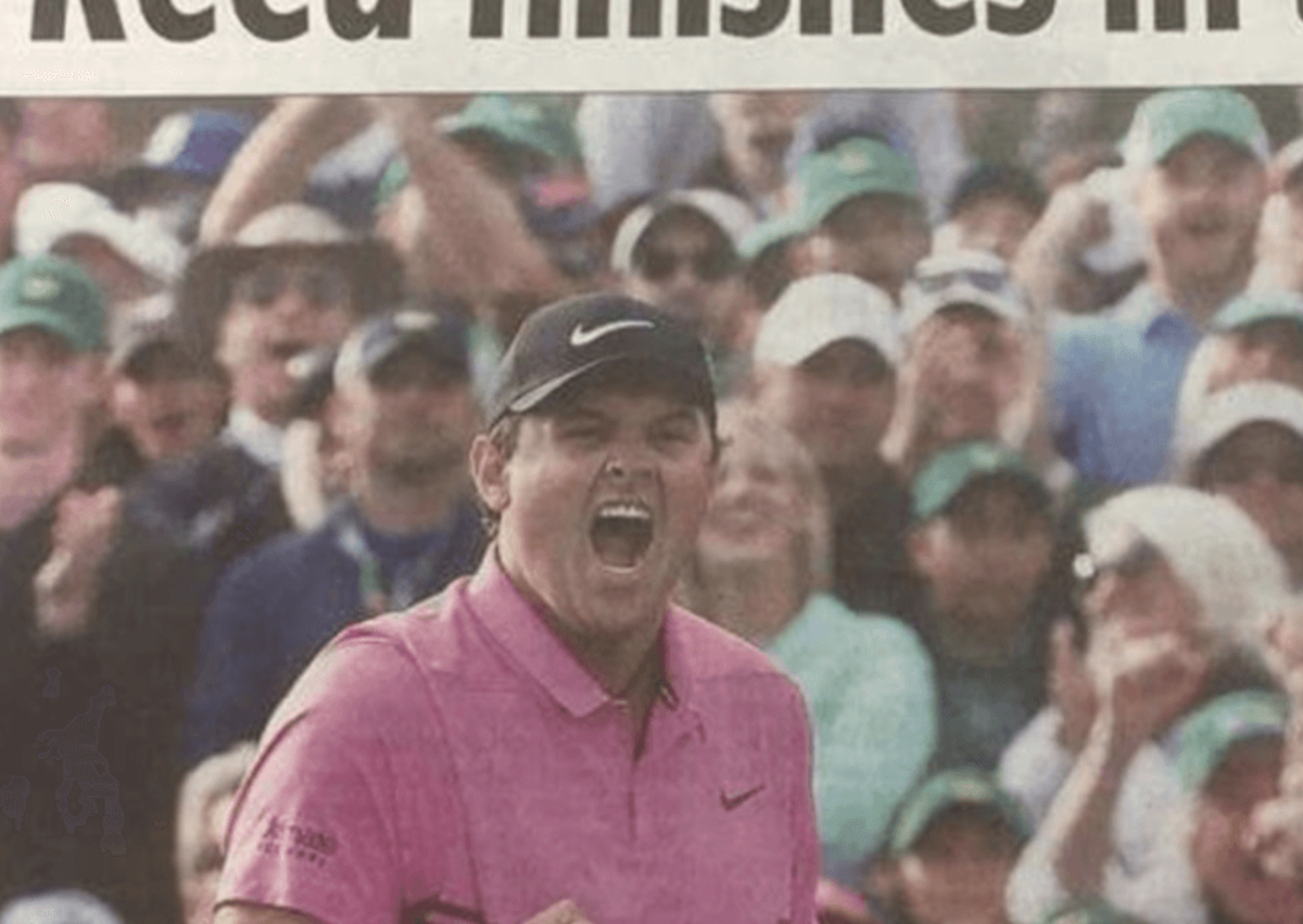 Newspaper coverage of Patrick Reed's Masters win.