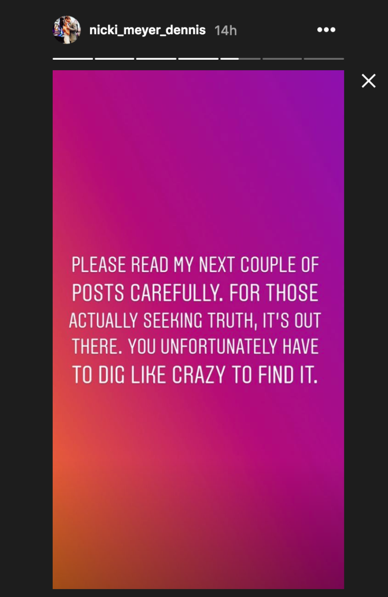 Another screenshot of Nicki Meyer's Instagram