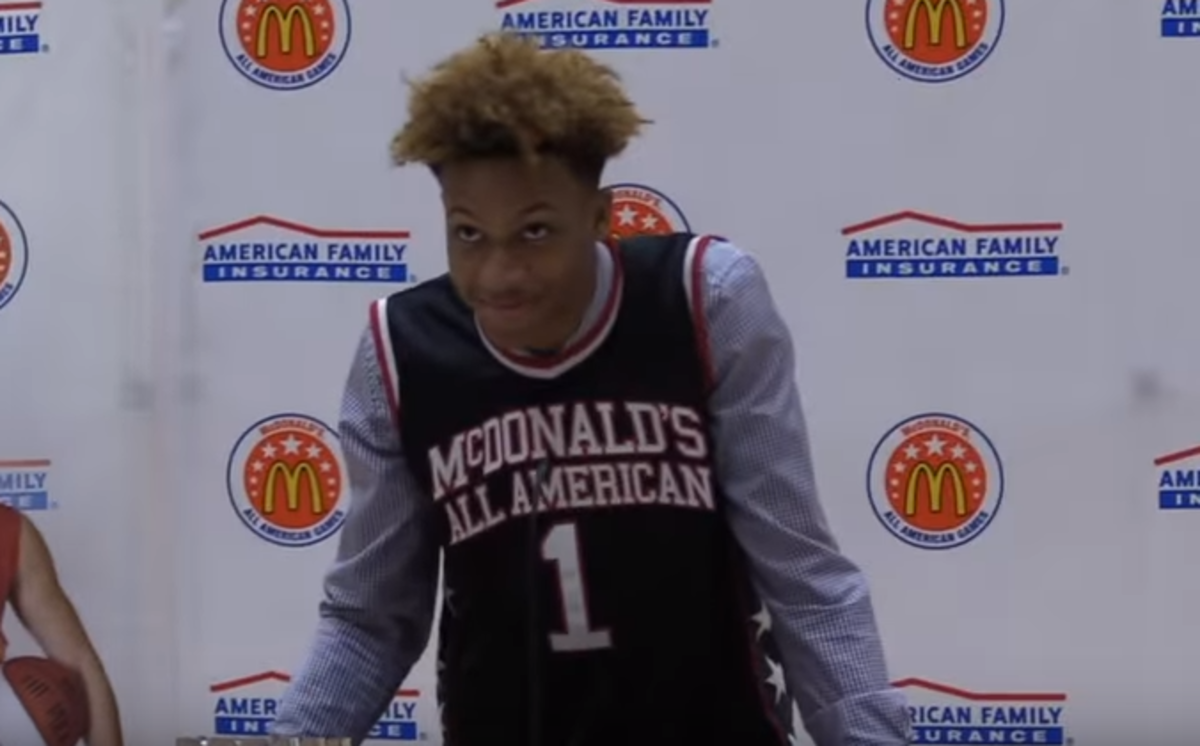 Romeo Langford accepts his invitation to the McDonald's All-American Game.