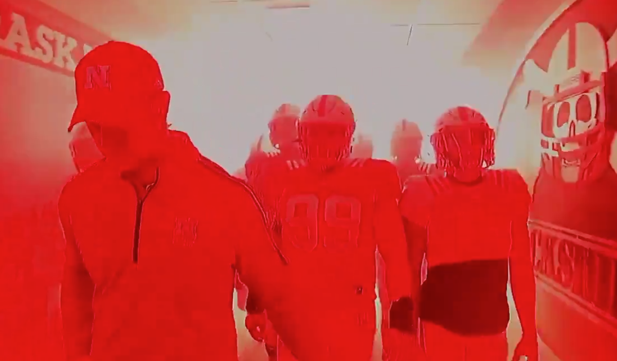 Watch The Moment Scott Frost Led Nebraska Onto The Field For Its Spring Game The Spun What's
