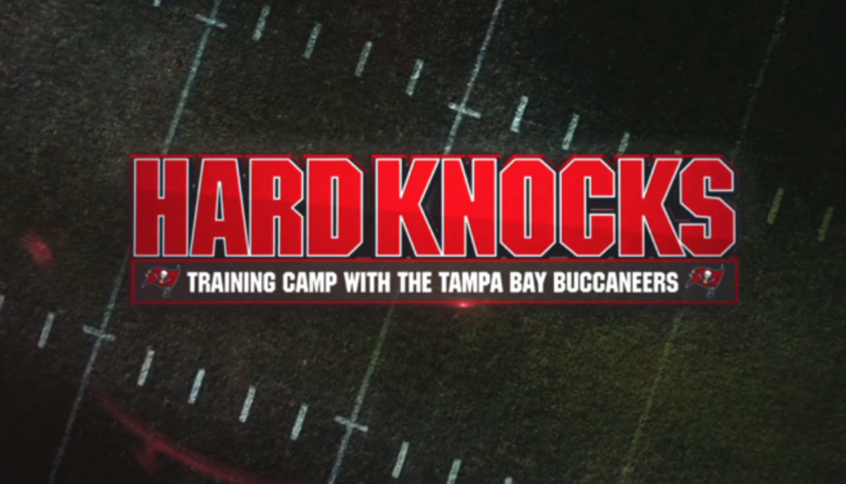 HBO's logo for Hard Knocks with the Tampa Bay Buccaneers.