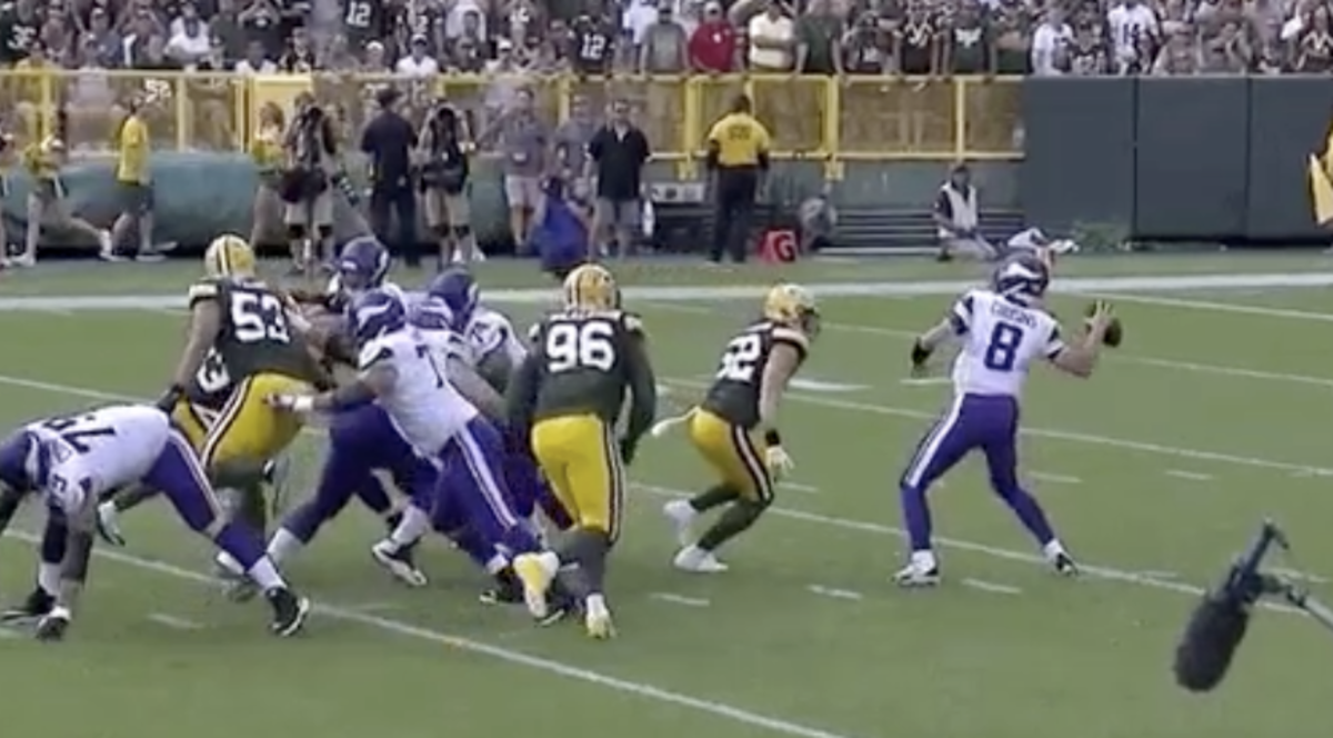brutal penalty call against clay mathews