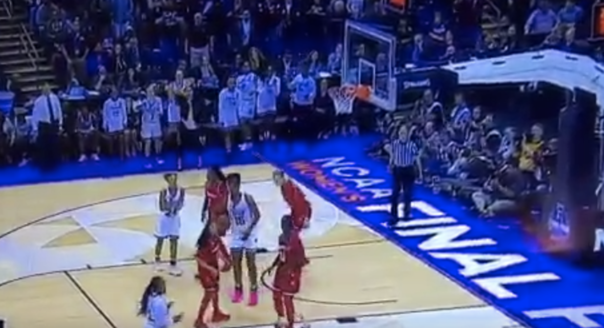 A Louisville player got a controversial technical foul for floor slapping.