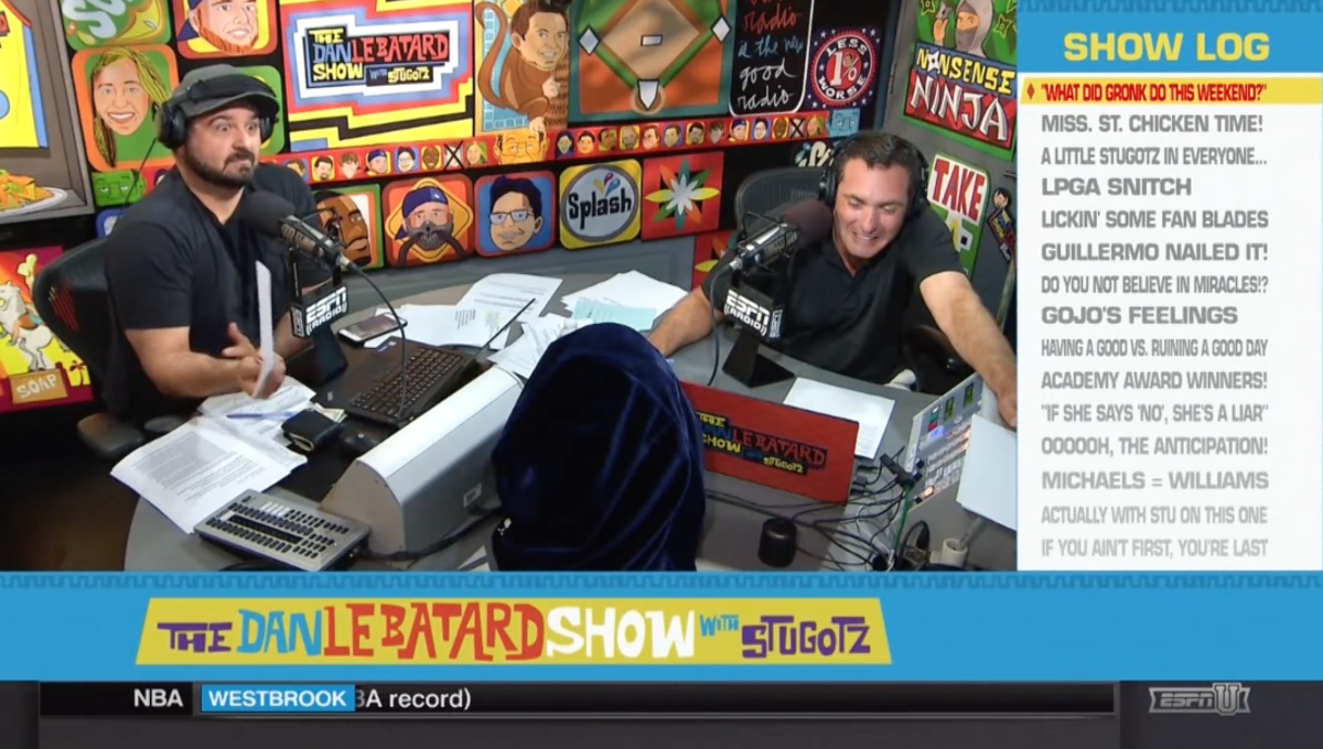 Video ESPN Cuts Audio During Dan Le Batard Gronk Joke The Spun