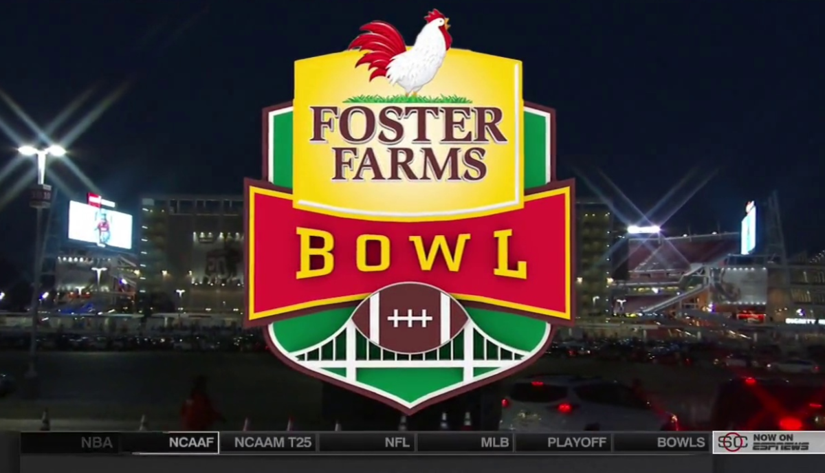 The logo for the Foster Farms Bowl.