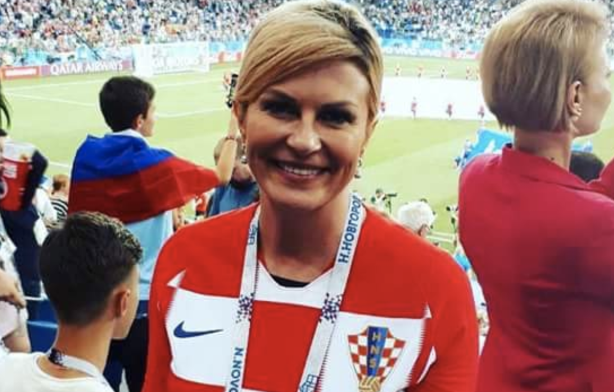 croatia's president at the 2018 world cup