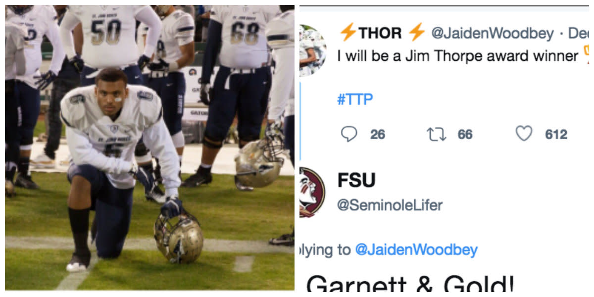 A tweet that may have helped sway Jaiden Woodbey to Florida State.
