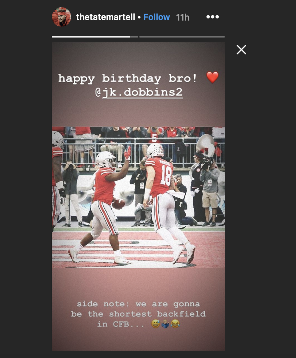 Tate Martell posts an Instagram post about possibly starting next year.