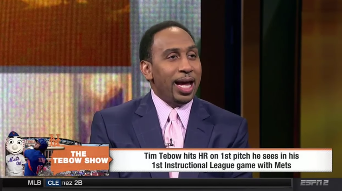 Stephen A Smith talking about Tim Tebow on his show.