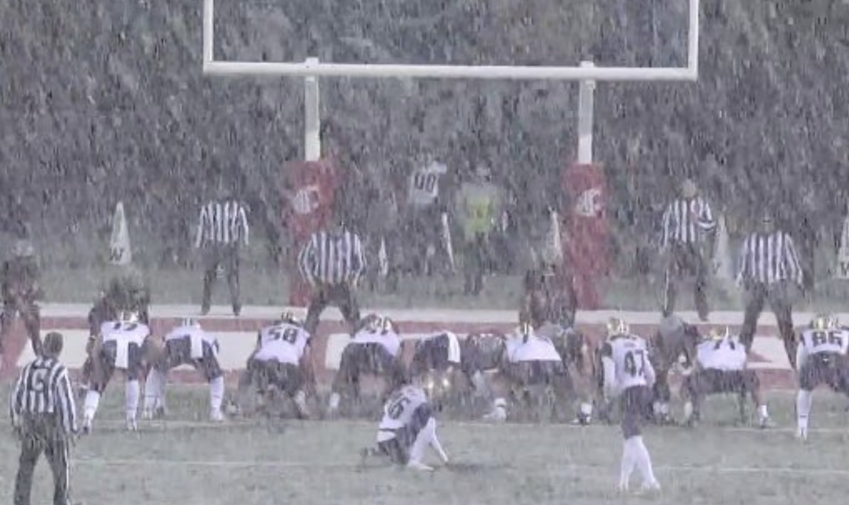 washington and washington state are playing in the snow