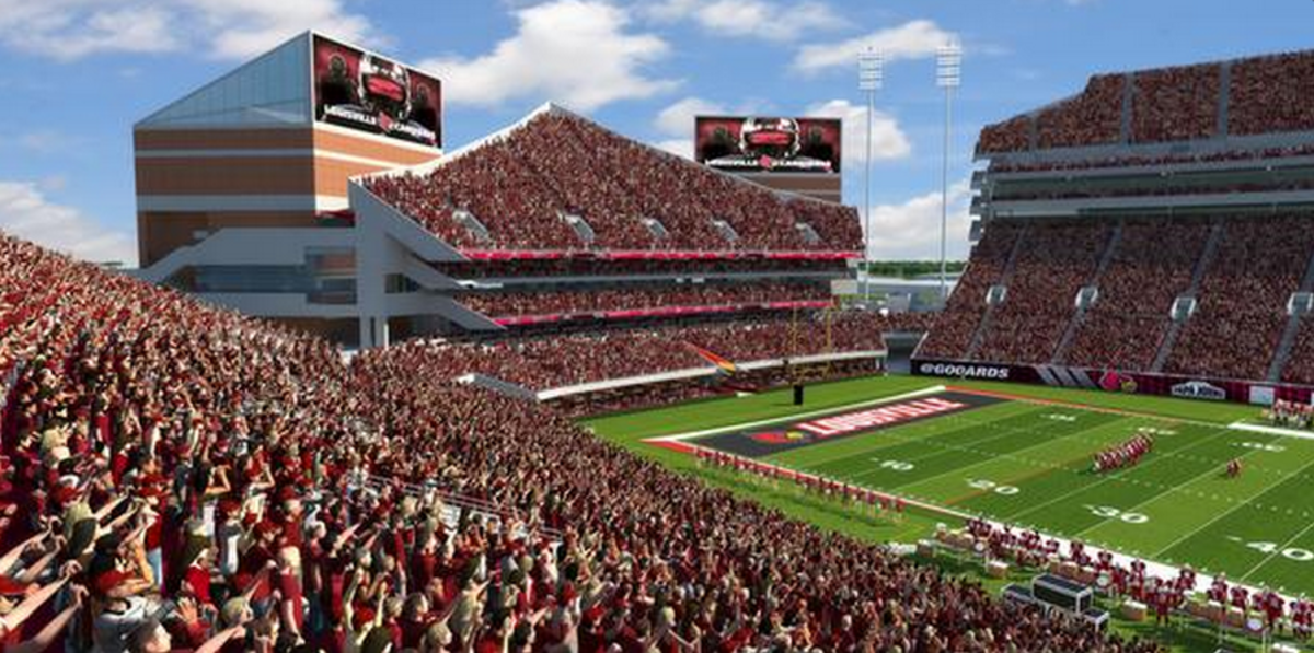 Louisville stadium expansion plan.