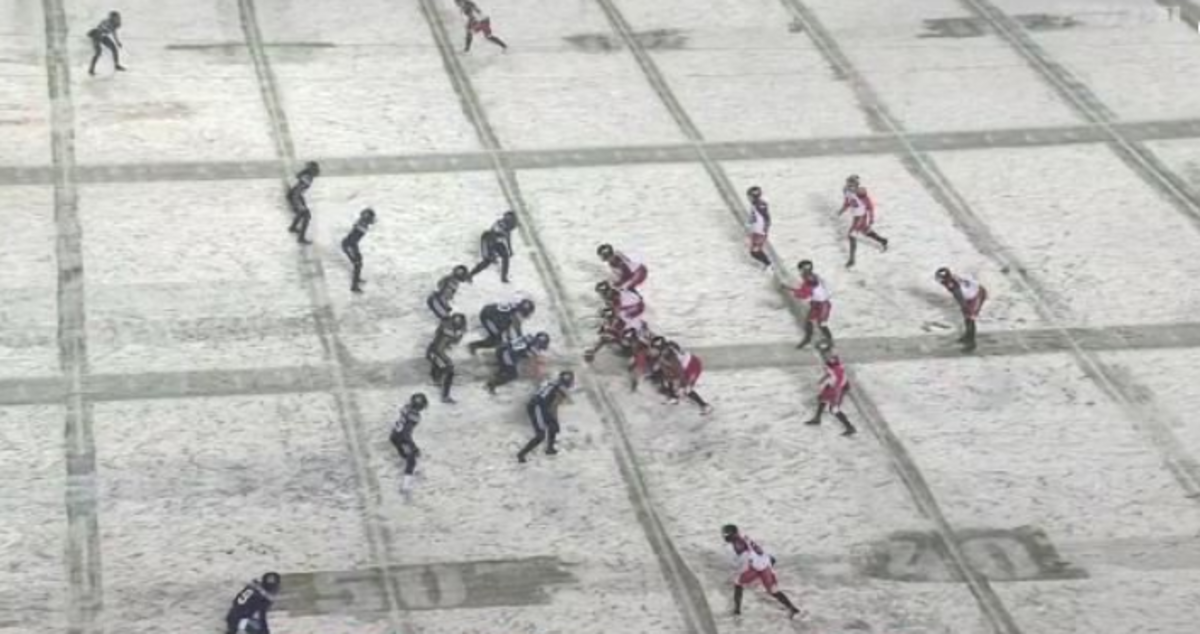 Look The Grey Cup Is Being Played In A Blizzard The Spun What's