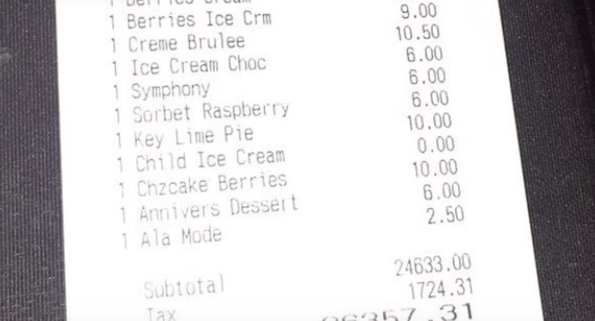 A screenshot of a receipt.