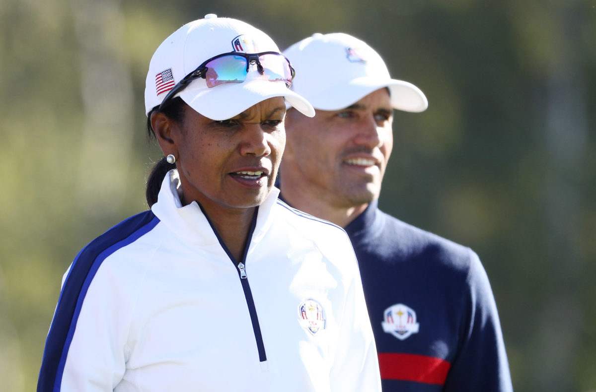 Condoleezza Rice at the Ryder Cup.