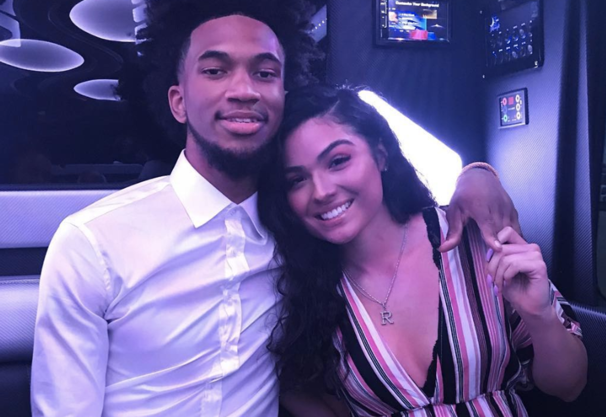 marvin bagley and his girlfriend take a picture together