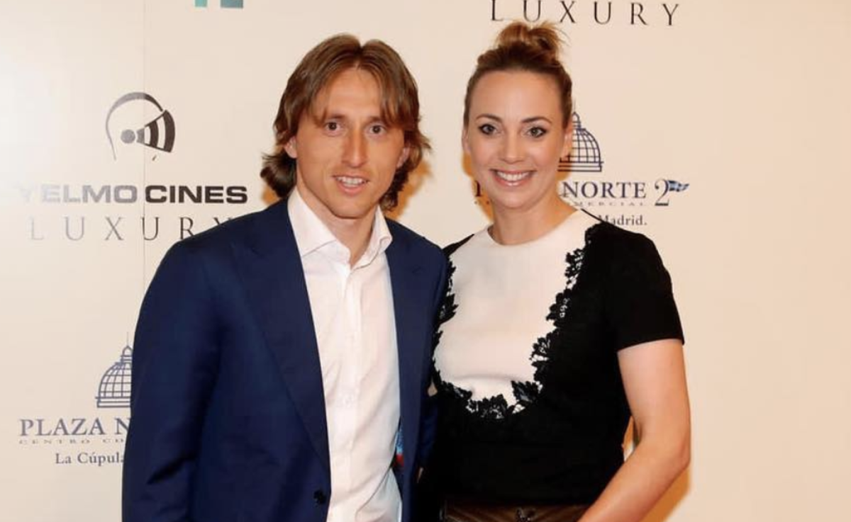 luka modric and his wife at an event