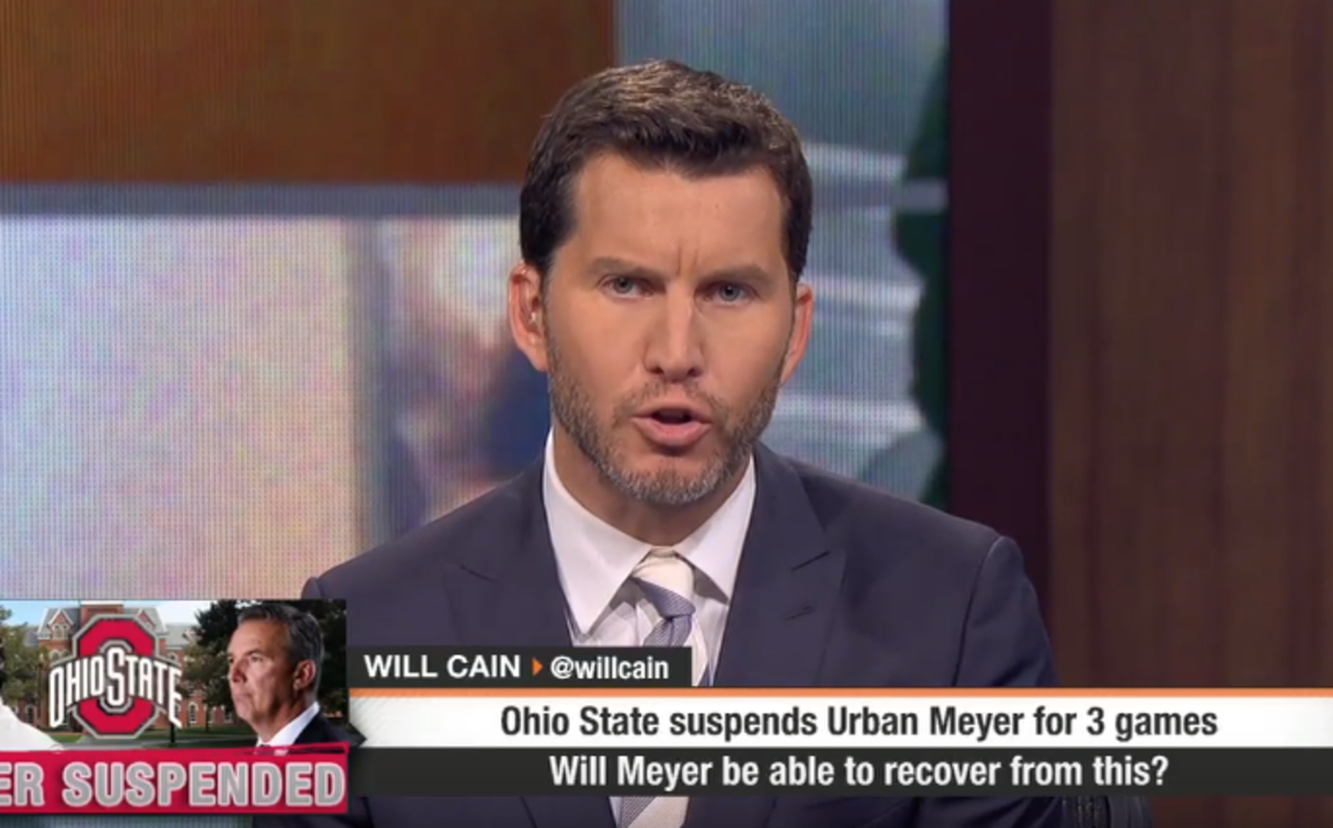 Will Cain discusses the Urban Meyer suspension on ESPN's First Take.