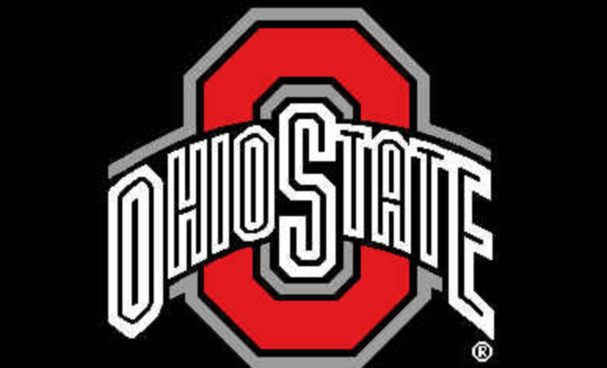 The Ohio State logo on black backdrop.