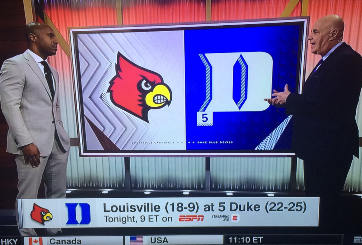 Seth Greenberg and Jay Williams discussing Duke-Louisville.