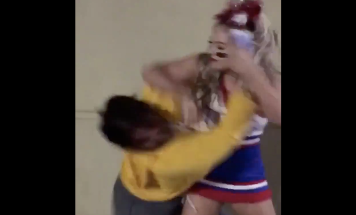cheerleader fight in california