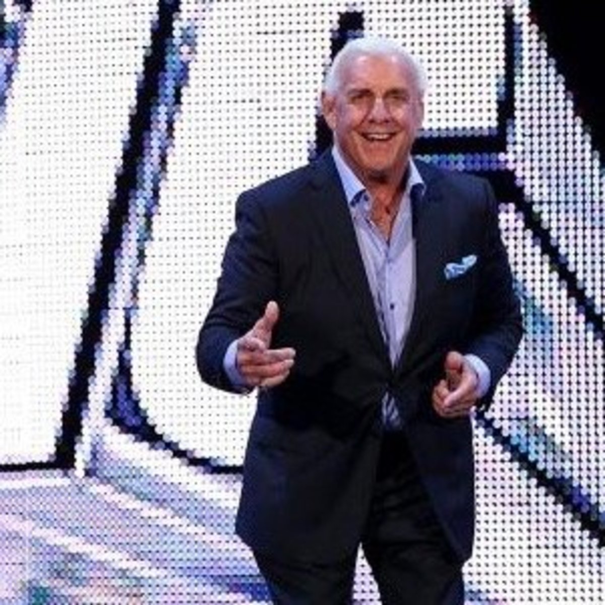 Ric Flair seen at a WWE event.