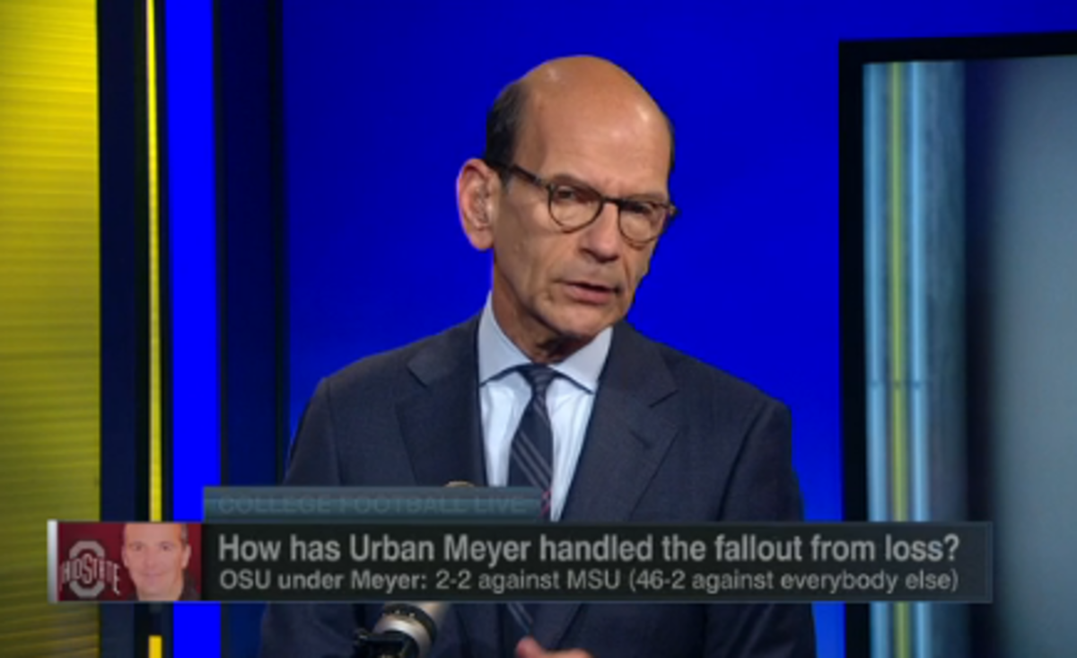 Paul Finebaum talks about Urban Meyer on ESPN.