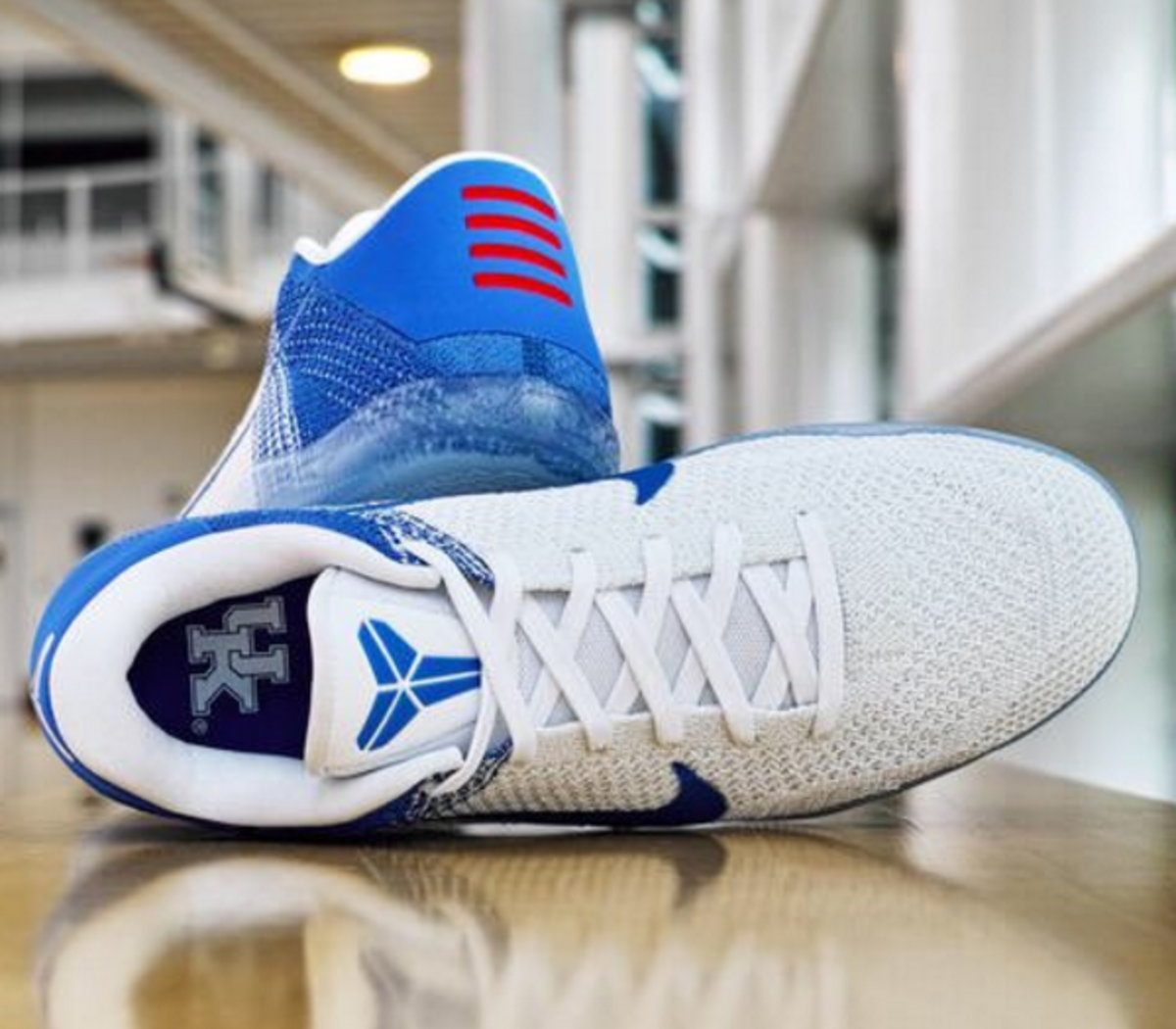 Kentucky shows off new Kobe 11s from Nike.