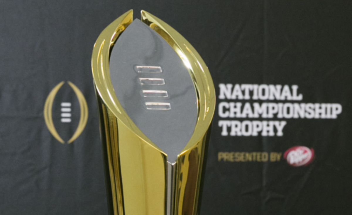 College Football National Championship Trophy.