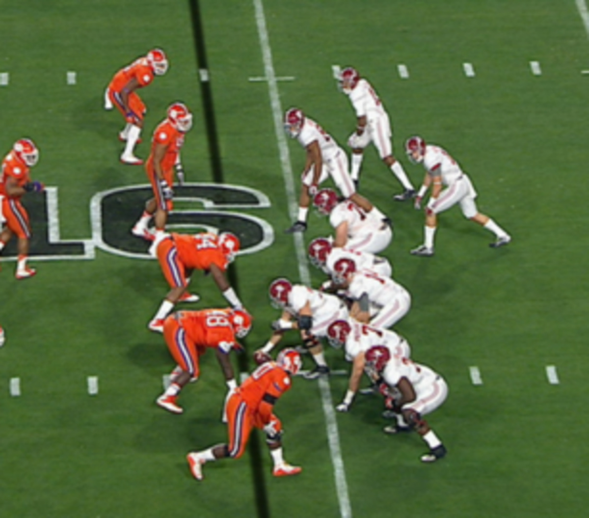 Shaq Lawson lined up offsides during title game.