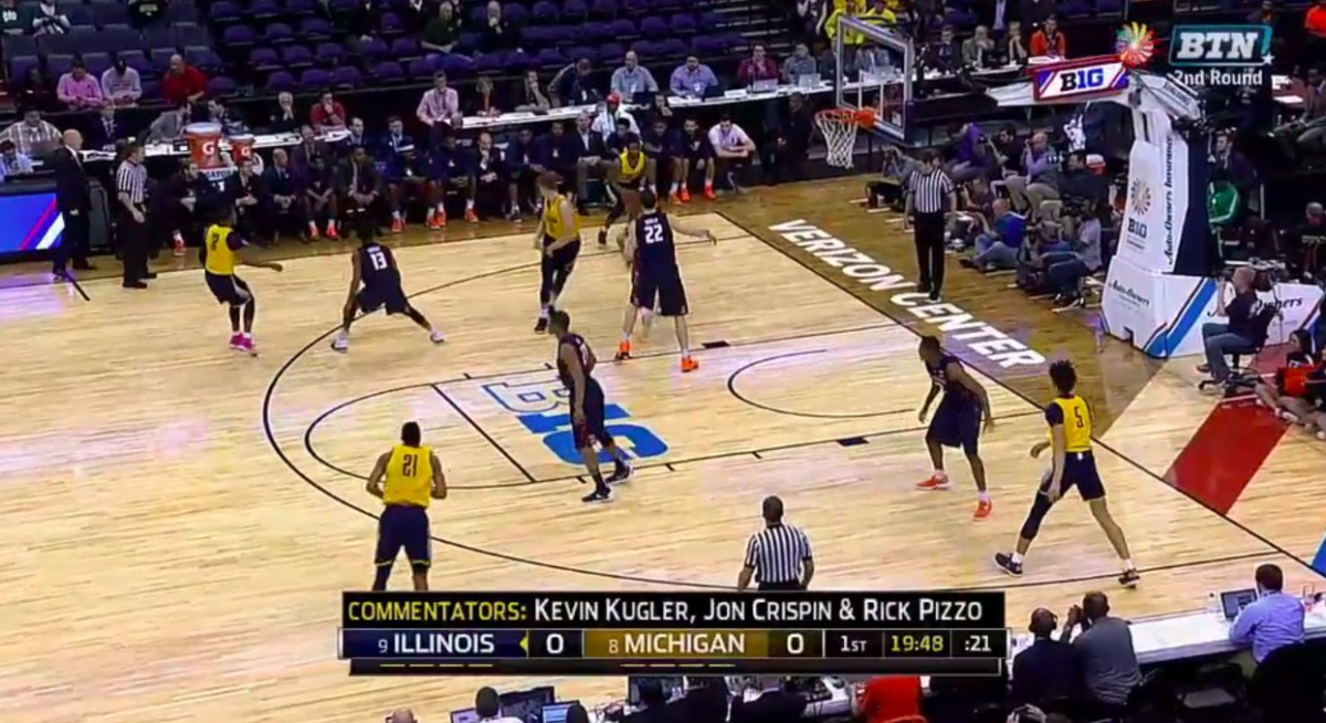 Michigan plays Illinois at the Big Ten tournament.