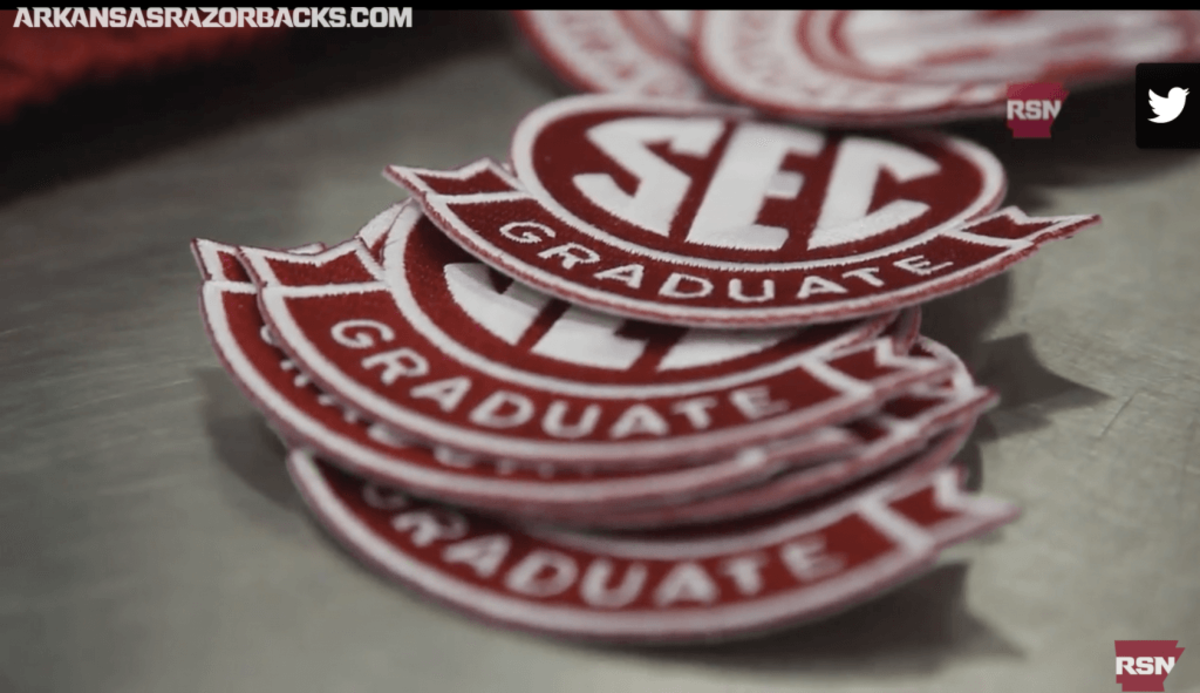 Arkansas "SEC Graduate" patch.