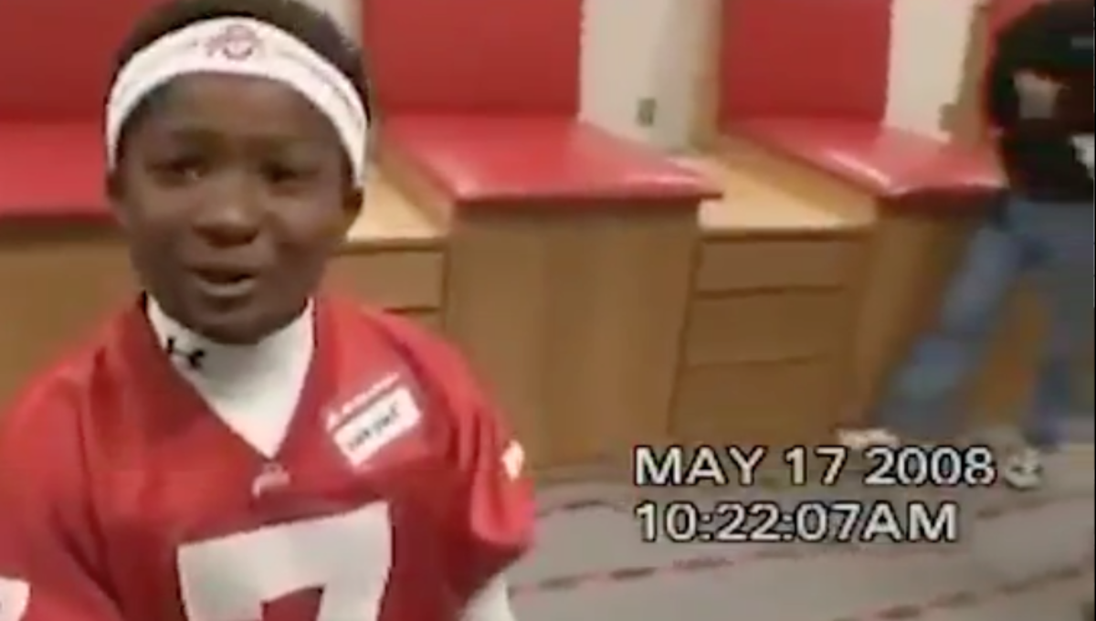A young Dwayne Haskins at Ohio State.