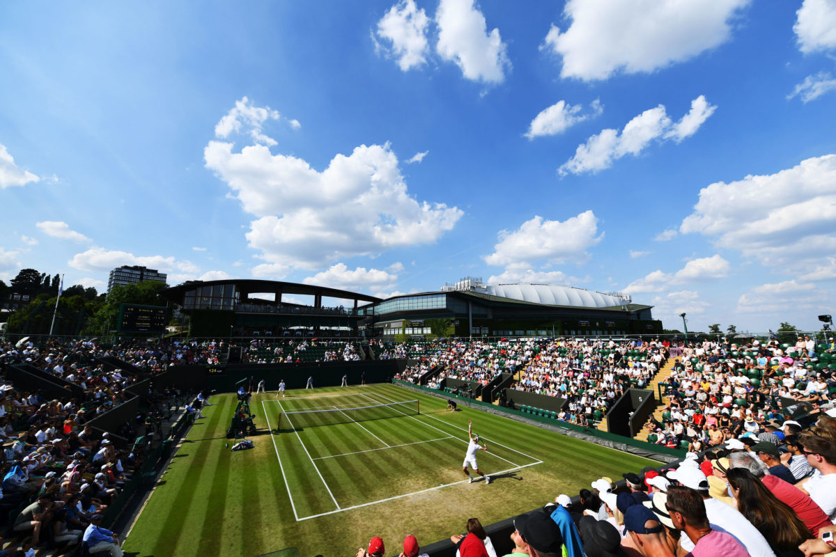 Wimbledon court.