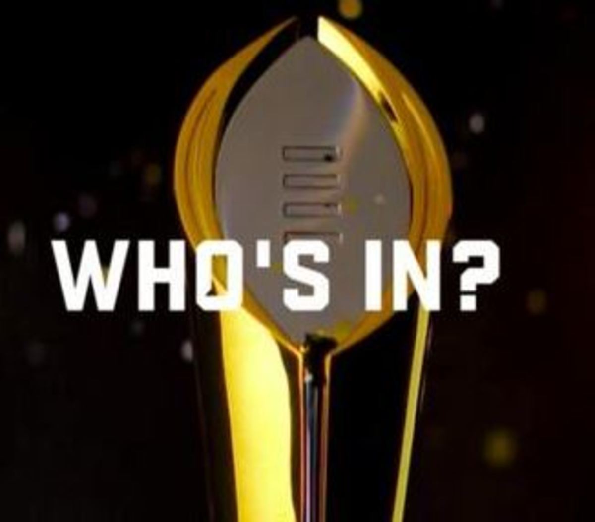 ESPN's College Football Playoff "Who's In?" promo.