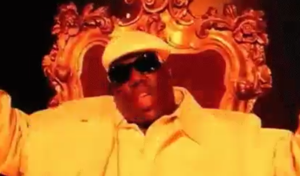 Notorious BIG in a music video.