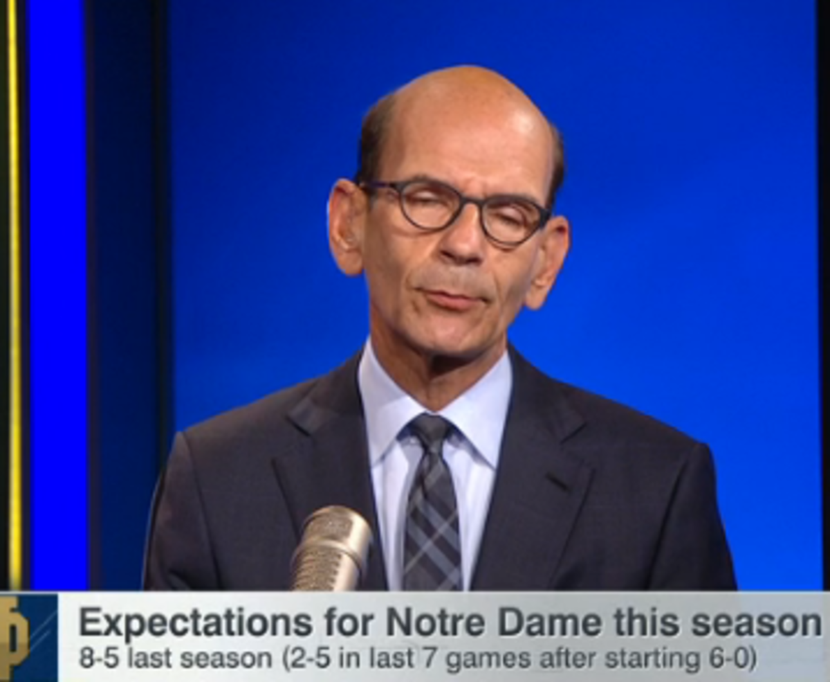 Paul Finebaum's expectation for Notre Dame.