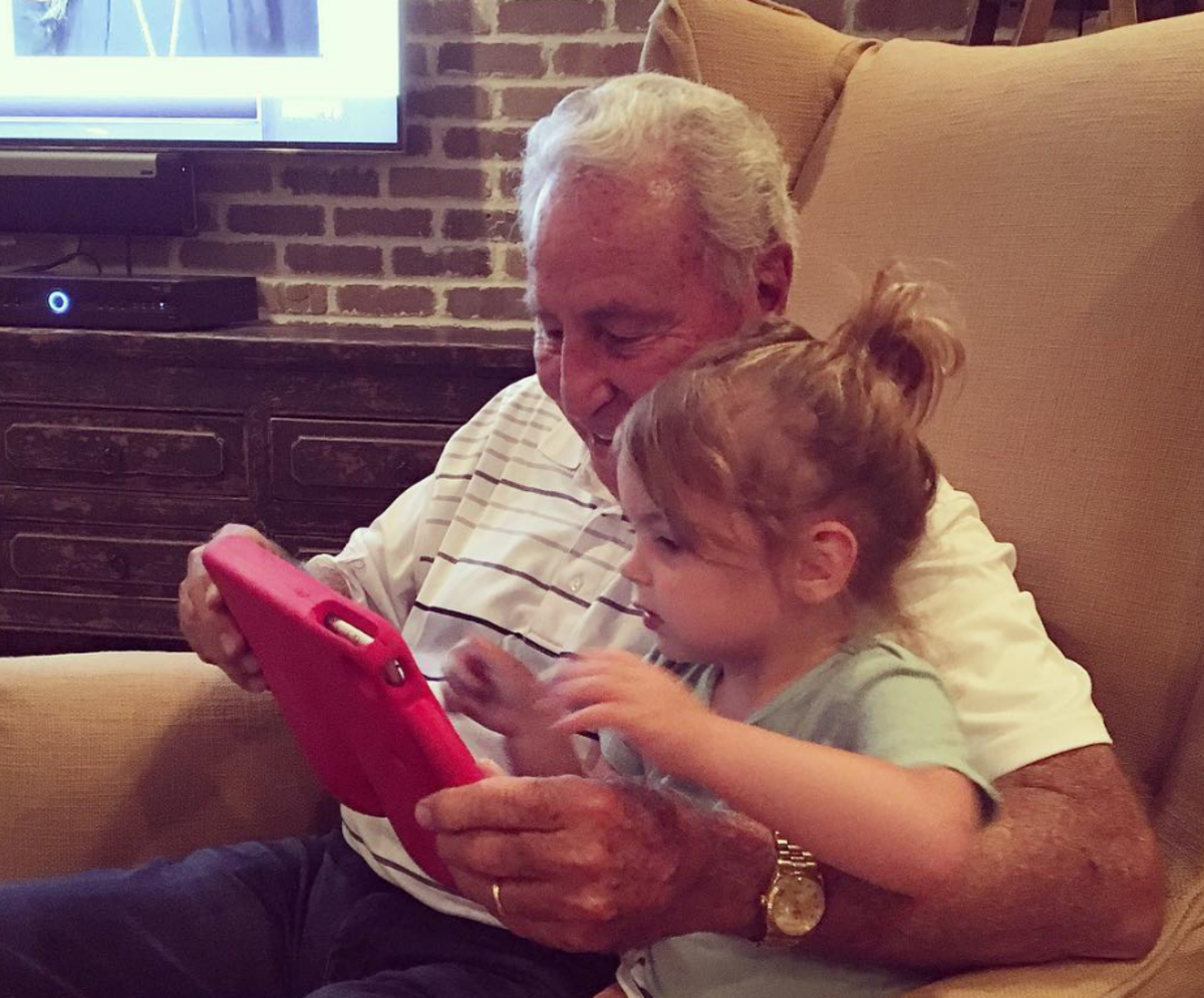 Lee Corso seen with Sam Ponder's daughter.